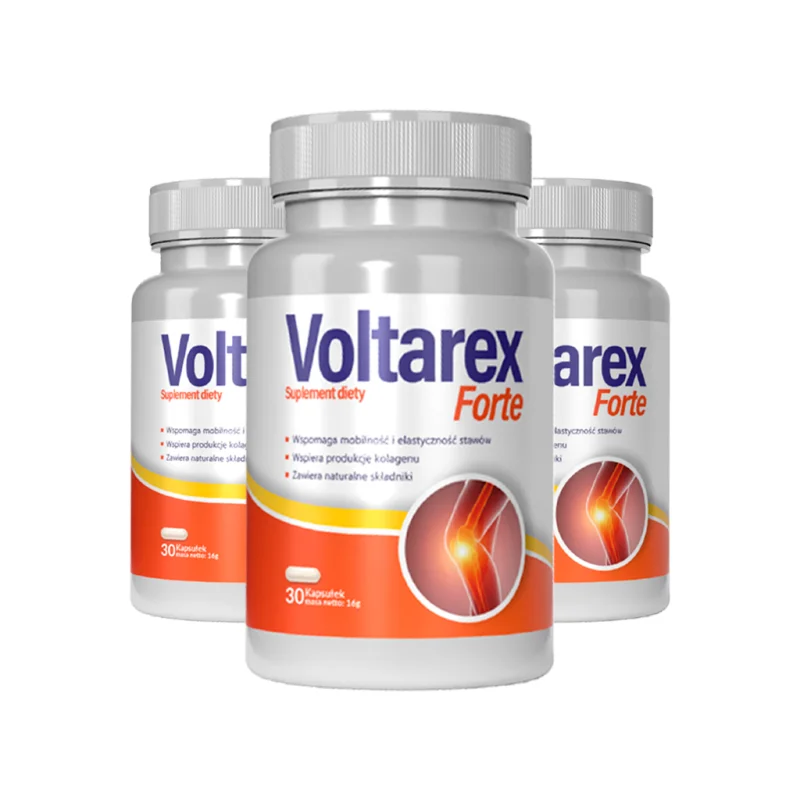 Voltarex Forte — trzy opakowania kapsułek na stawy